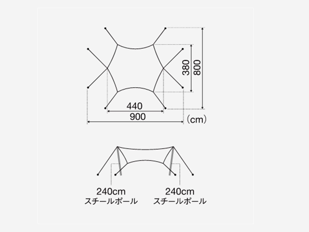 snow peak ランドネストタープセット TP-870: キャンプ トレッキング