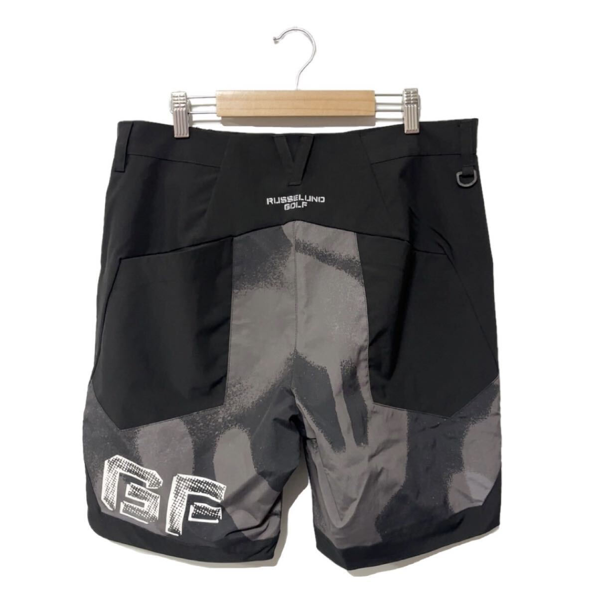 新品 ラッセルノ ゴルフ RS ロゴ リフレクター ショーツ スプレー