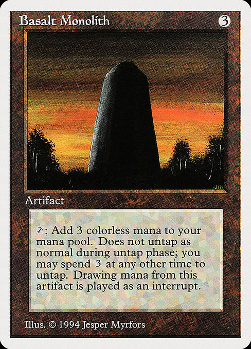 玄武岩のモノリス/Basalt Monolith》[3ED] 茶U | 日本最大級 MTG通販