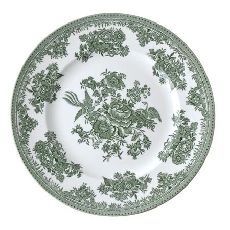 イギリス食器 Burleigh グリーンアジアティックフェザンツ プレートL