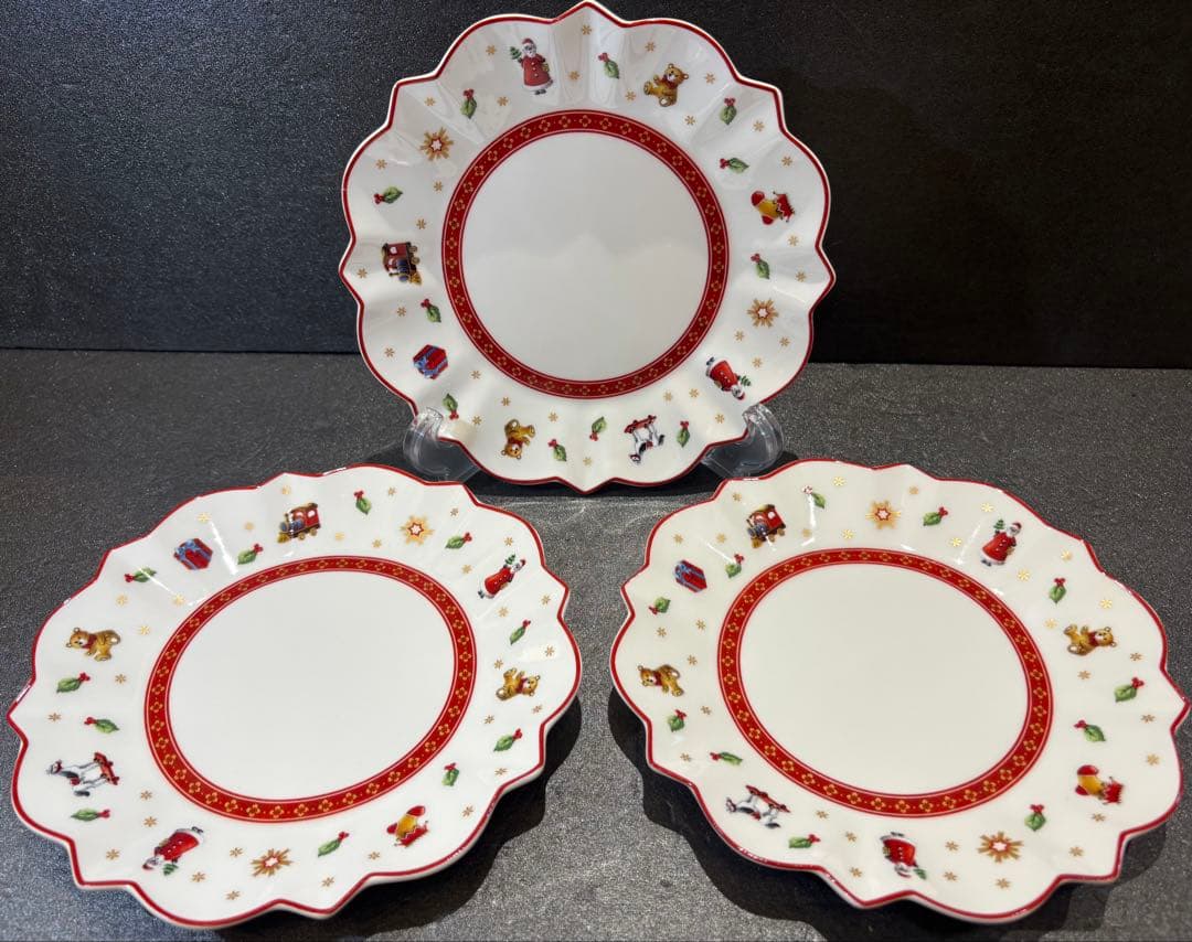 【レア】ビレロイ＆ボッホ　トイズデライト　プレート　ホワイト　3枚セット Amazon.co.jp: (ビレロイ＆ボッホ)Villeroy&Boch トイズデライト